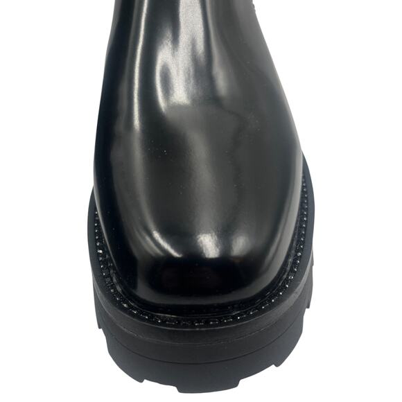 DKNY Senni Chelsea Lug Sole Chunky Platform Ankle Boots Booties Black Size 9 - Picture 6 of 9